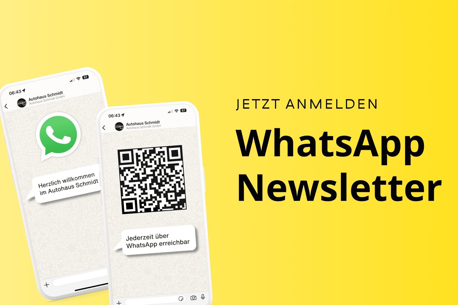 WhatsApp Newsletter Autohaus Schmidt WhatsApp Newsletter Autohaus Schmidt